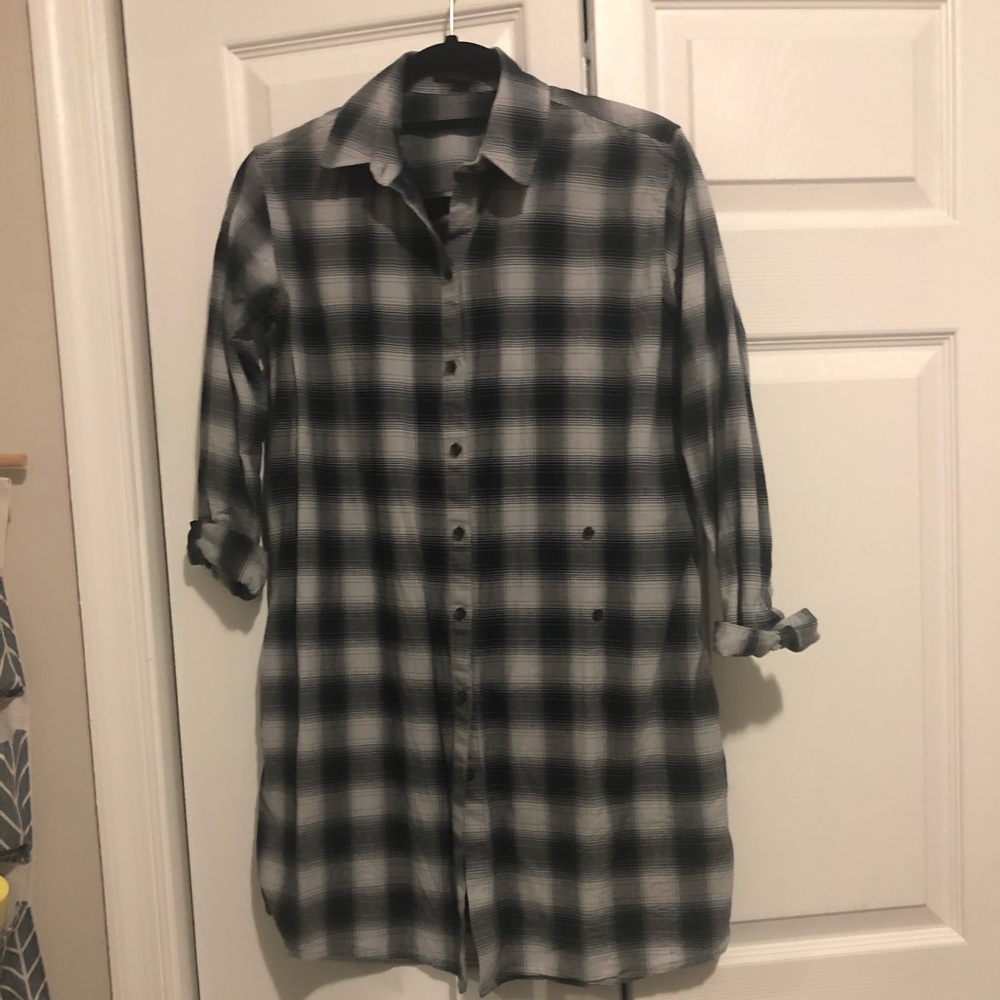 All Saints plaid shirt dress